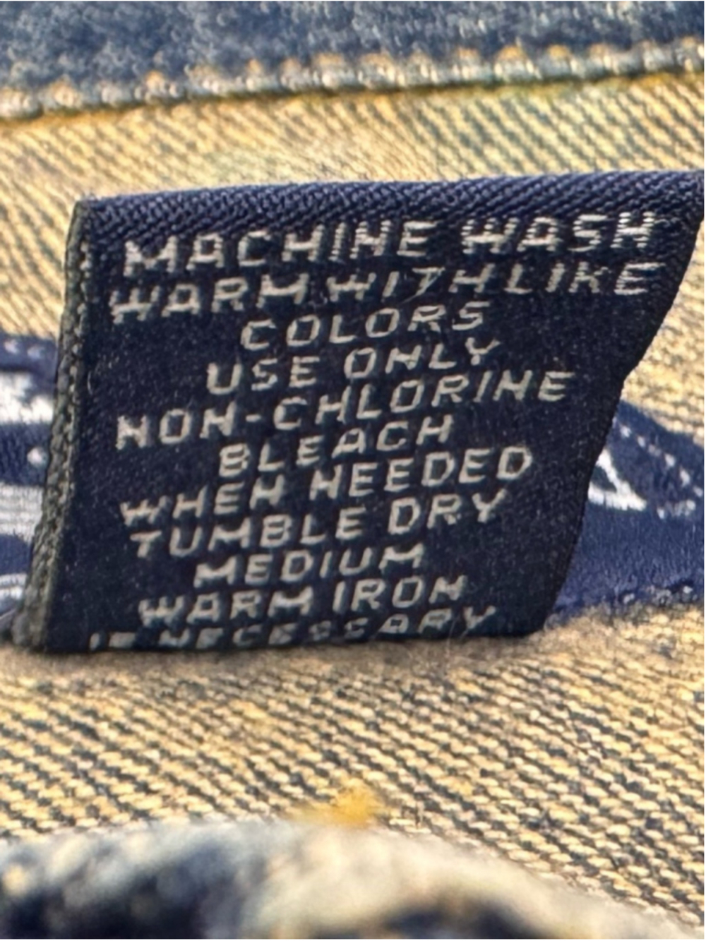 Y2K Steve & Barry’s Distressed Dark Wash Denim Jacket XXL - Picture 5 of 6